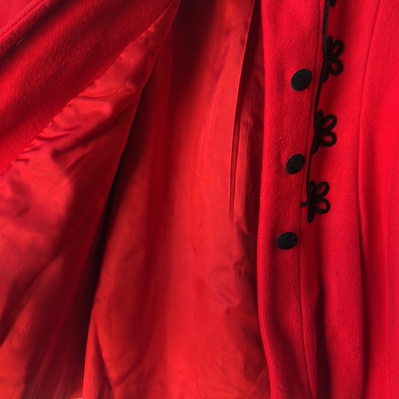 VTG Rothschild Winter Wool Velvet Dress Coat Toddler 3T Dressy Holiday - Picture 6 of 9